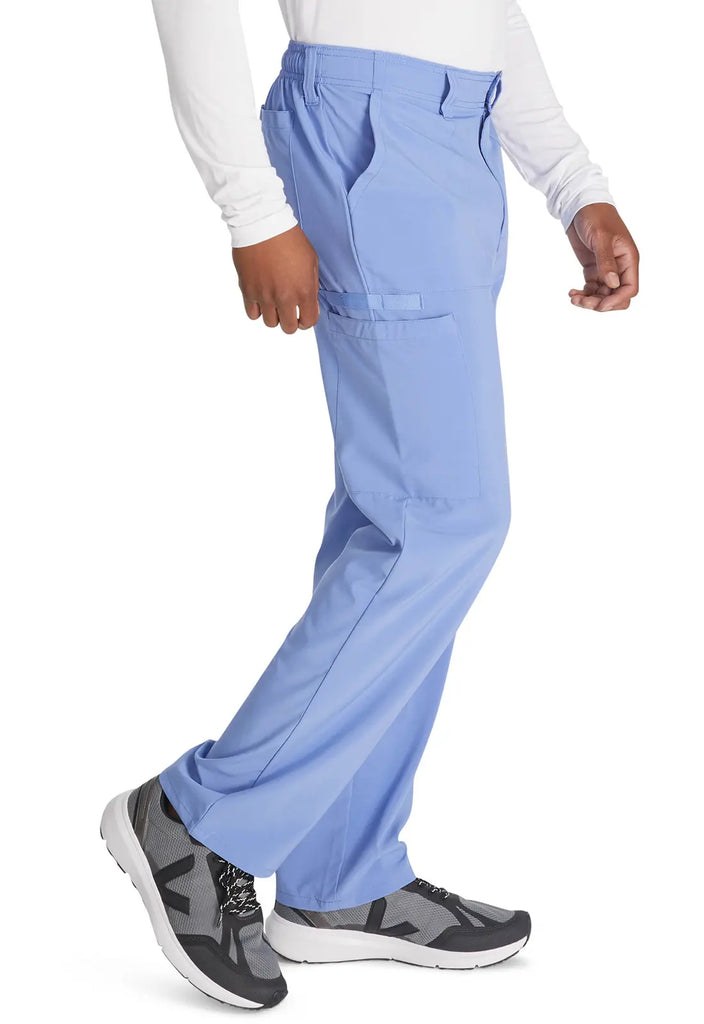 Dickies Scrubs Men's Natural Rise Drawstring Pant Ceil Blue | scrub-supply.com