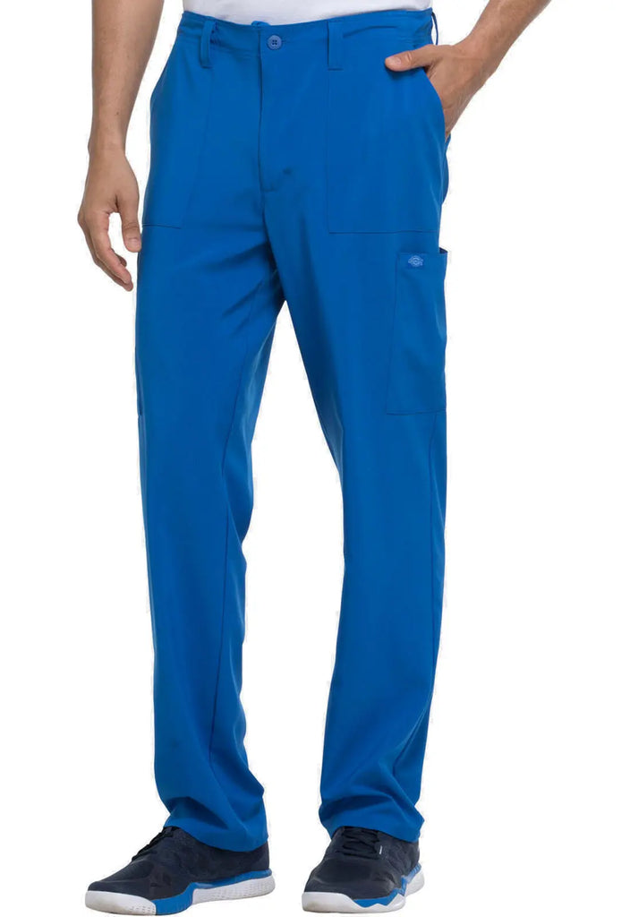 Dickies Scrubs Men's Natural Rise Drawstring Pant Royal Blue | scrub-supply.com