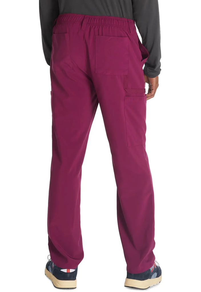 Dickies Scrubs Men's Natural Rise Drawstring Pant Wine | scrub-supply.com