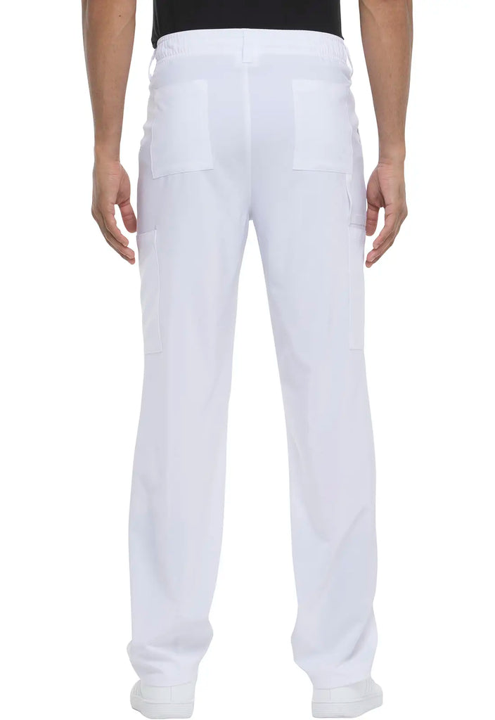 Dickies Scrubs Men's Natural Rise Drawstring Pant White | scrub-supply.com