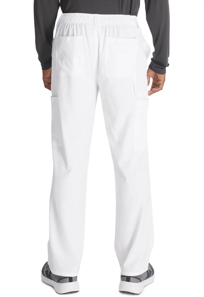 Dickies Scrubs Men's Natural Rise Drawstring Pant White | scrub-supply.com