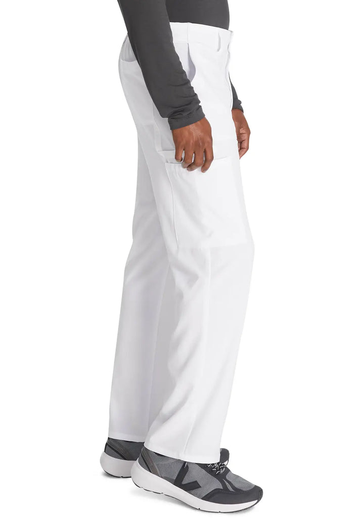 Dickies Scrubs Men's Natural Rise Drawstring Pant White | scrub-supply.com