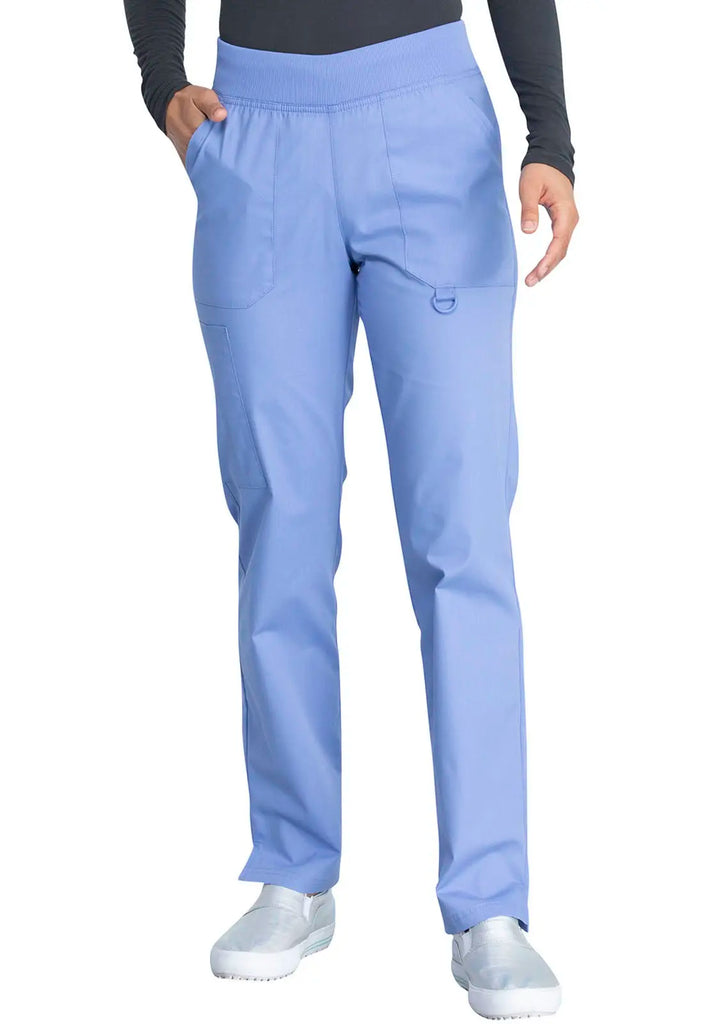 Dickies Scrubs Signature Mid Rise Tapered Leg Pull-on Pant Ceil Blue | scrub-supply.com