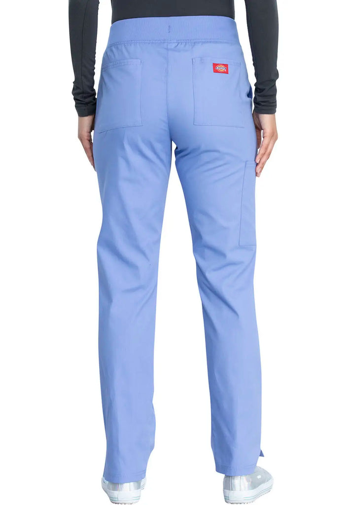 Dickies Scrubs Signature Mid Rise Tapered Leg Pull-on Pant Ceil Blue | scrub-supply.com