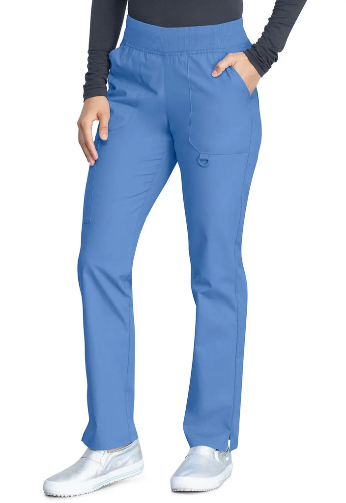 Dickies Scrubs Signature Mid Rise Tapered Leg Pull-on Pant Ceil Blue | scrub-supply.com