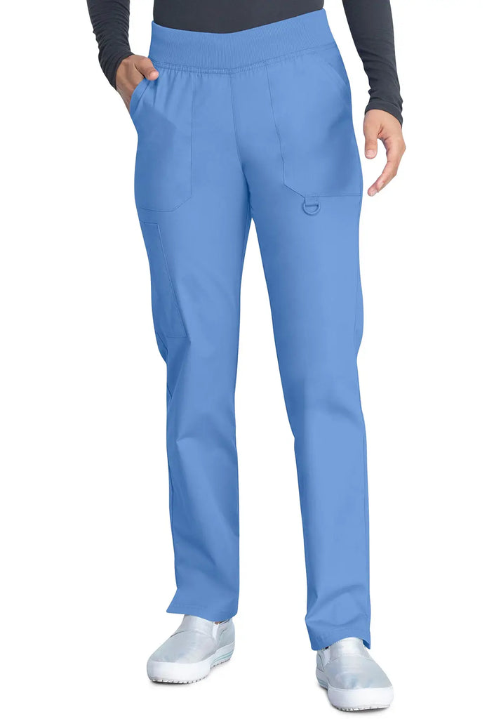 Dickies Scrubs Signature Mid Rise Tapered Leg Pull-on Pant Ceil Blue | scrub-supply.com