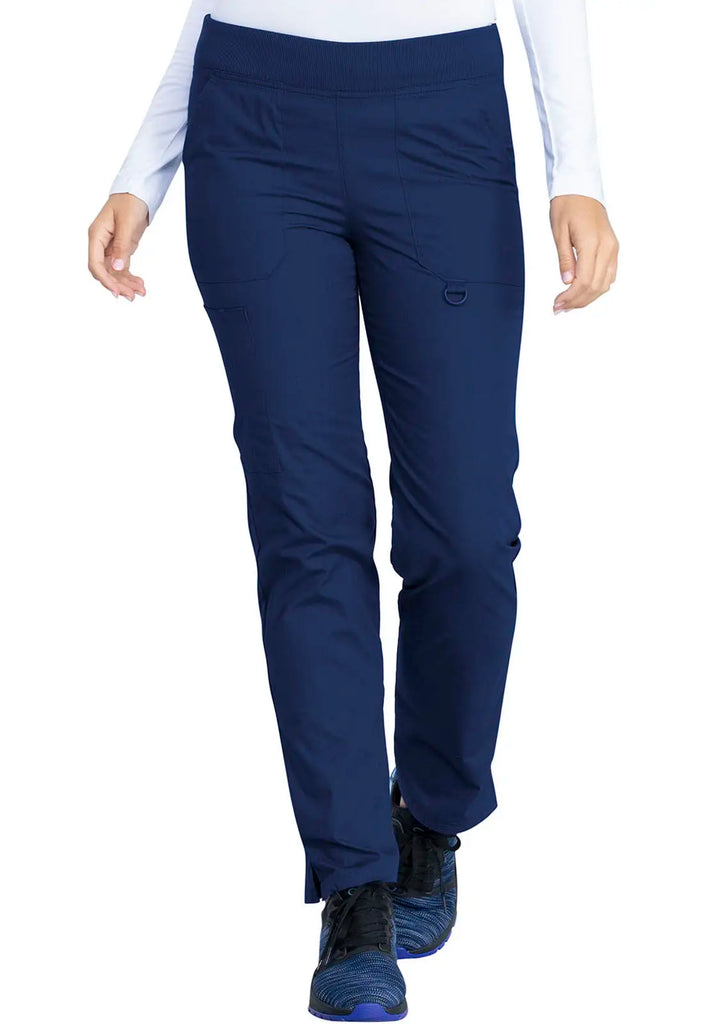 Dickies Scrubs Signature Mid Rise Tapered Leg Pull-on Pant Navy | scrub-supply.com