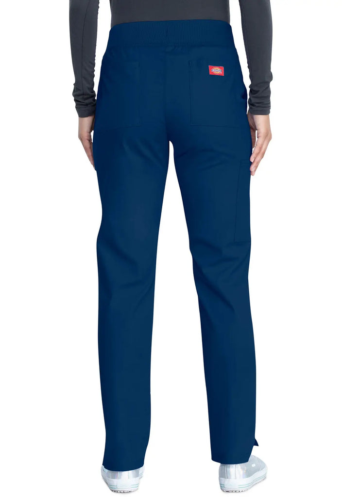 Dickies Scrubs Signature Mid Rise Tapered Leg Pull-on Pant Navy | scrub-supply.com