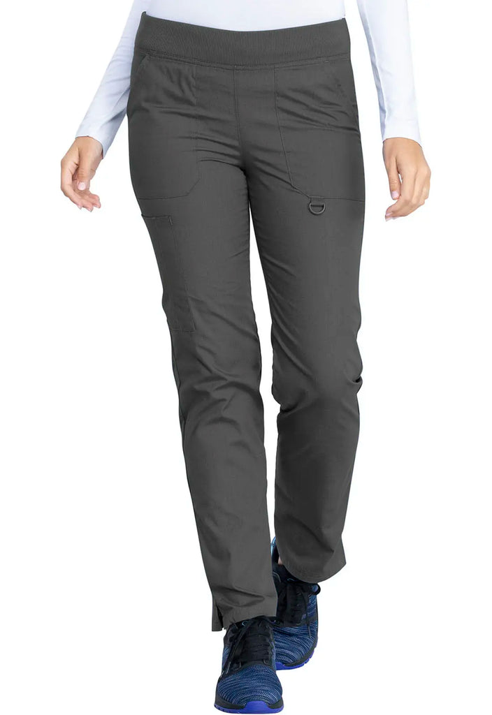 Dickies Scrubs Signature Mid Rise Tapered Leg Pull-on Pant Pewter | scrub-supply.com