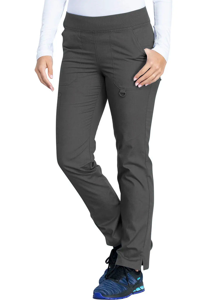 Dickies Scrubs Signature Mid Rise Tapered Leg Pull-on Pant Pewter | scrub-supply.com