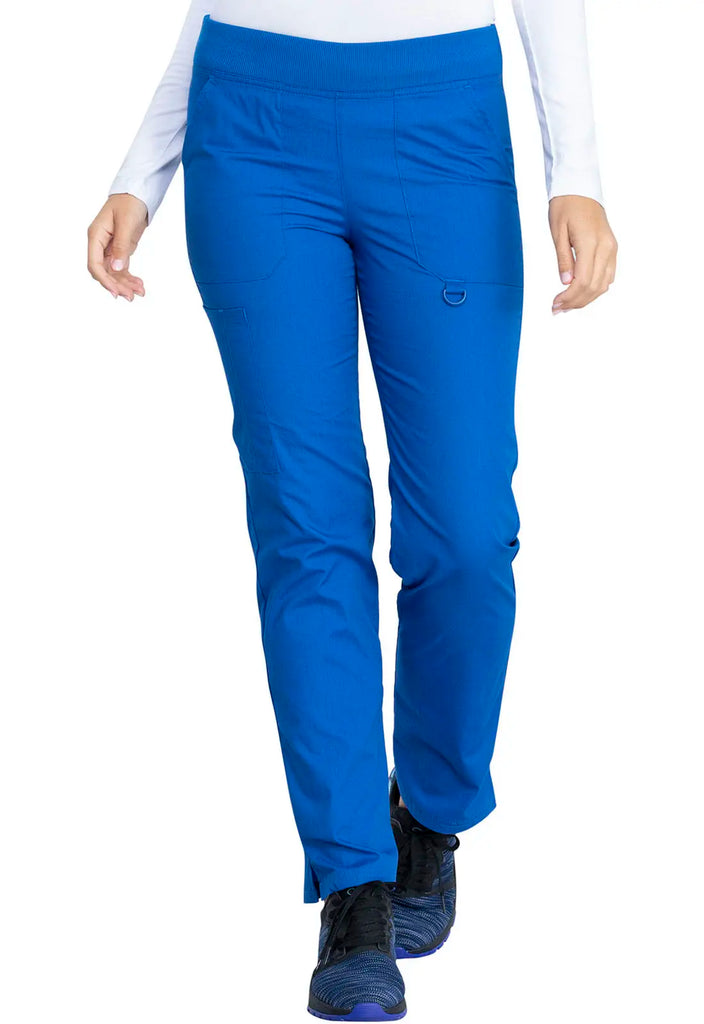 Dickies Scrubs Signature Mid Rise Tapered Leg Pull-on Pant Royal Blue | scrub-supply.com