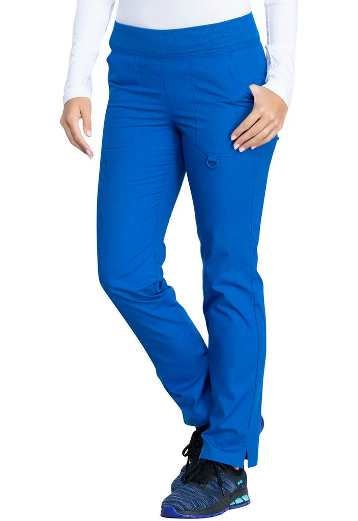 Dickies Scrubs Signature Mid Rise Tapered Leg Pull-on Pant Royal Blue | scrub-supply.com