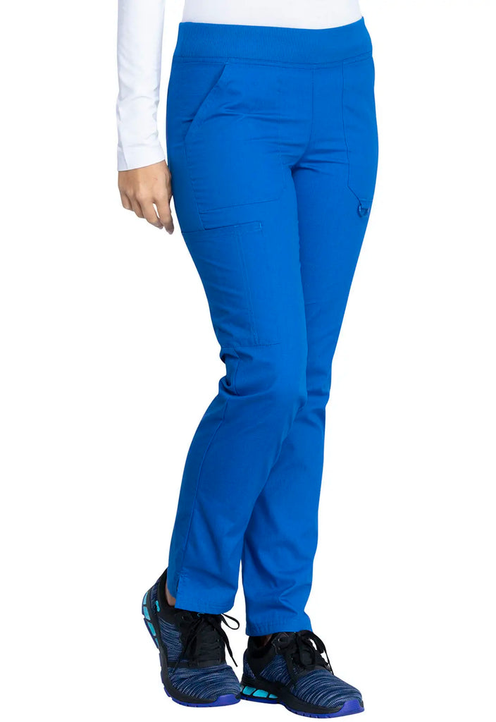 Dickies Scrubs Signature Mid Rise Tapered Leg Pull-on Pant Royal Blue | scrub-supply.com