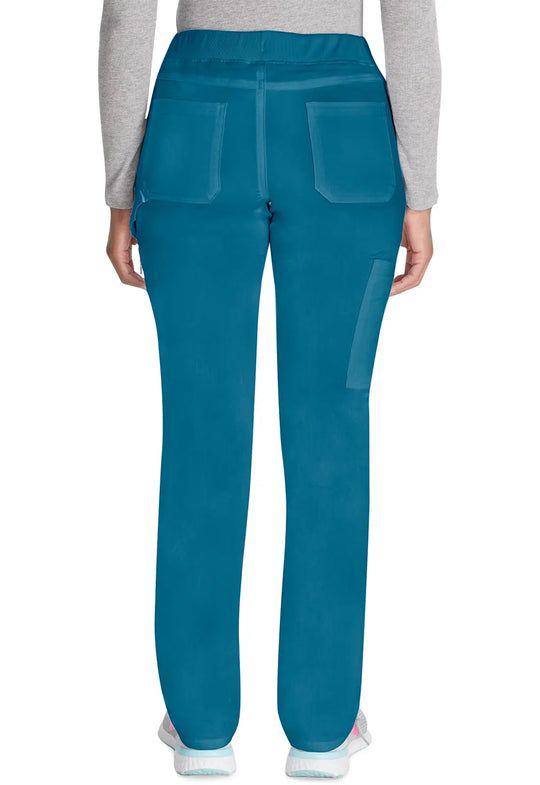 Dickies Scrubs Women's Mid Rise Tapered Leg Pull-on Pant Caribbean Blue | scrub-supply.com