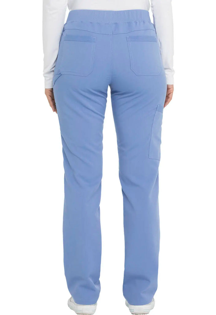 Dickies Scrubs Balance Mid Rise Tapered Leg Pull-on Pant Ceil Blue | scrub-supply.com