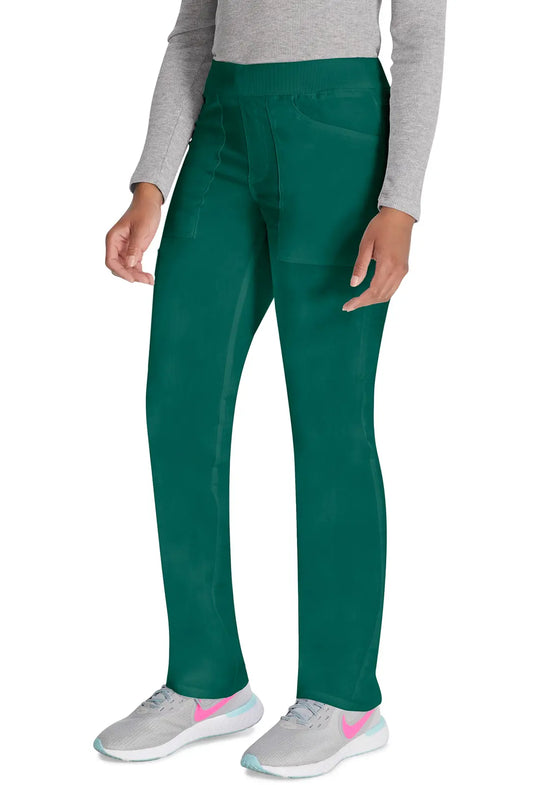 Dickies Scrubs Women's Mid Rise Tapered Leg Pull-on Pant Hunter Green | scrub-supply.com
