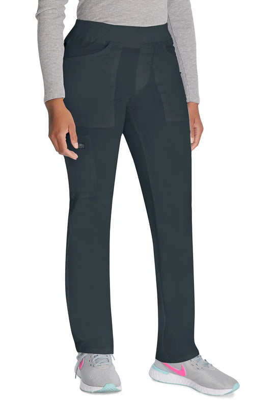 Dickies Scrubs Balance Mid Rise Tapered Leg Pull-on Pant Pewter | scrub-supply.com