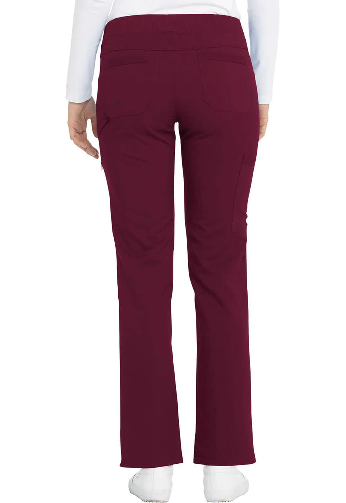 Dickies Scrubs Balance Mid Rise Tapered Leg Pull-on Pant Wine | scrub-supply.com