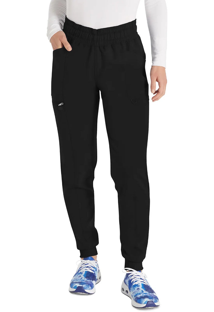 Dickies Scrubs Drawstring Jogger Black | scrub-supply.com