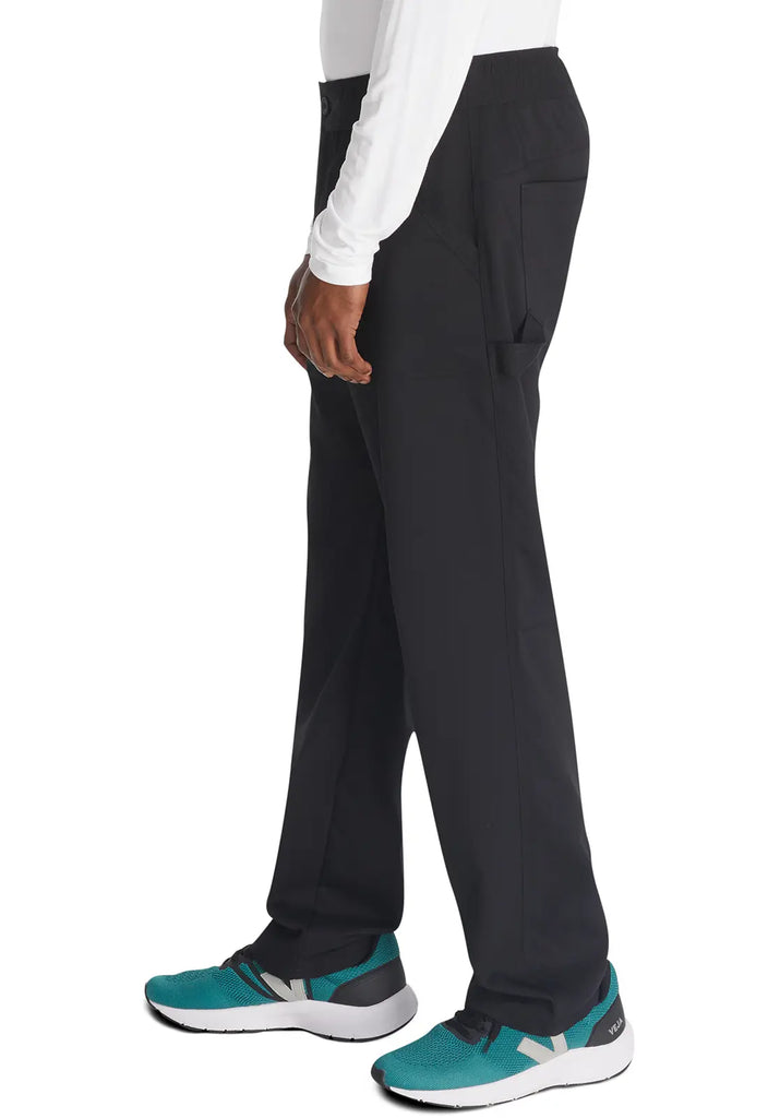 Dickies Scrubs Men's Mid Rise Straight Leg Pant Black | scrub-supply.com