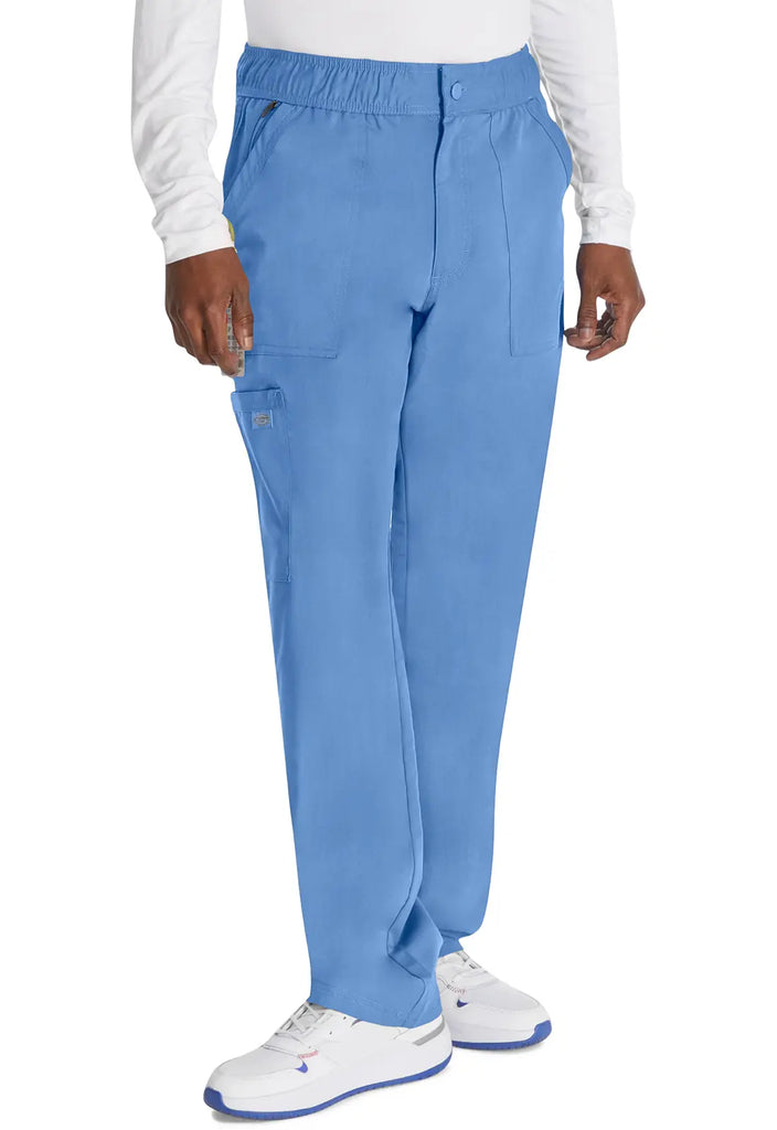 Dickies Scrubs Men's Mid Rise Straight Leg Pant Ceil Blue | scrub-supply.com