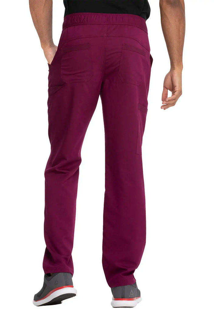 Dickies Scrubs Men's Mid Rise Straight Leg Pant Wine | scrub-supply.com