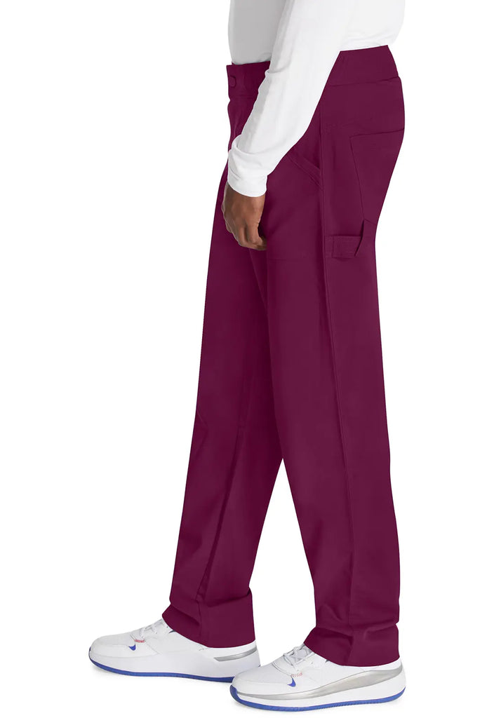 Dickies Scrubs Men's Mid Rise Straight Leg Pant Wine | scrub-supply.com