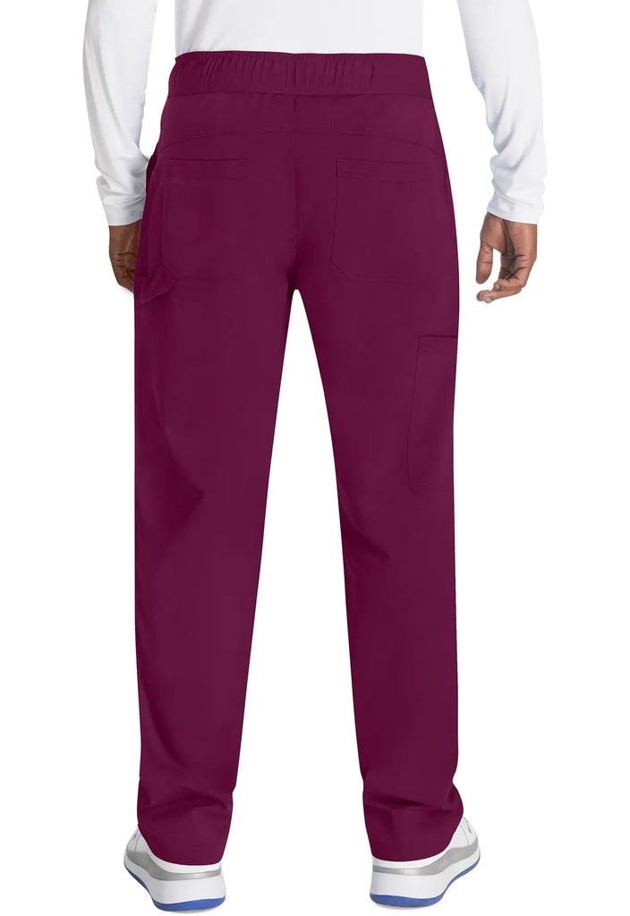 Dickies Scrubs Men's Mid Rise Straight Leg Pant Wine | scrub-supply.com