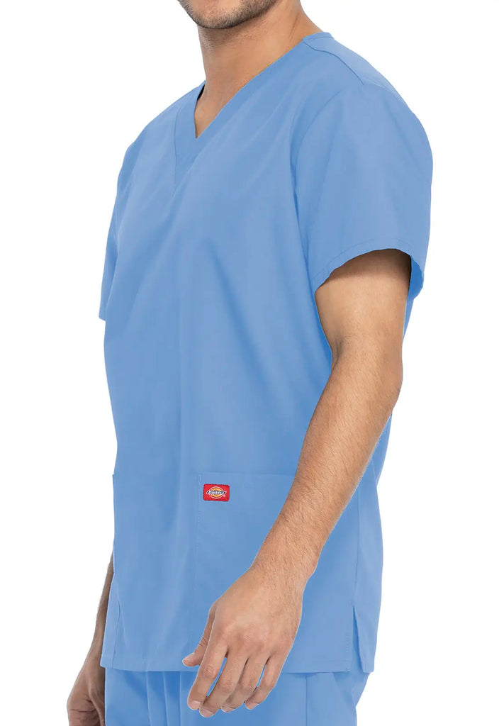 Dickies Scrubs Unisex Top and Pant Set Ceil Blue | scrub-supply.com