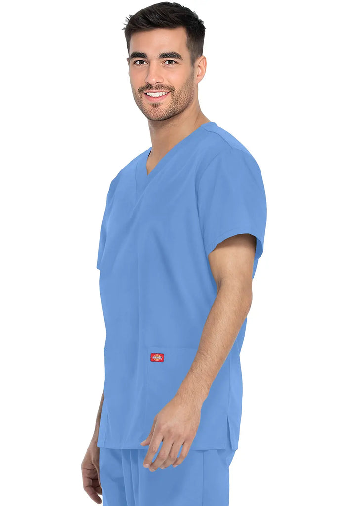 Dickies Scrubs Unisex Top and Pant Set Ceil Blue | scrub-supply.com