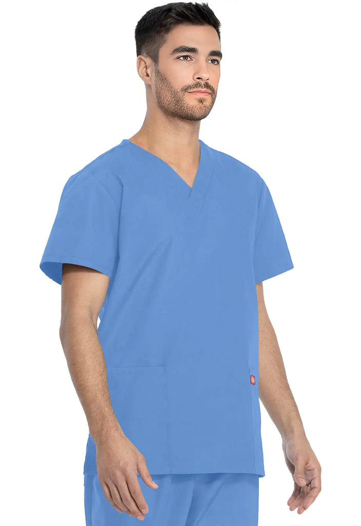 Dickies Scrubs Unisex Top and Pant Set Ceil Blue | scrub-supply.com