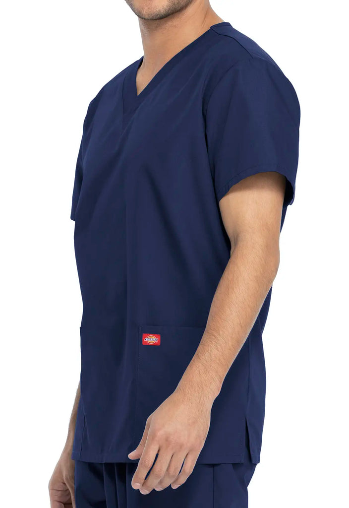 Dickies Scrubs Unisex Top and Pant Set Navy | scrub-supply.com