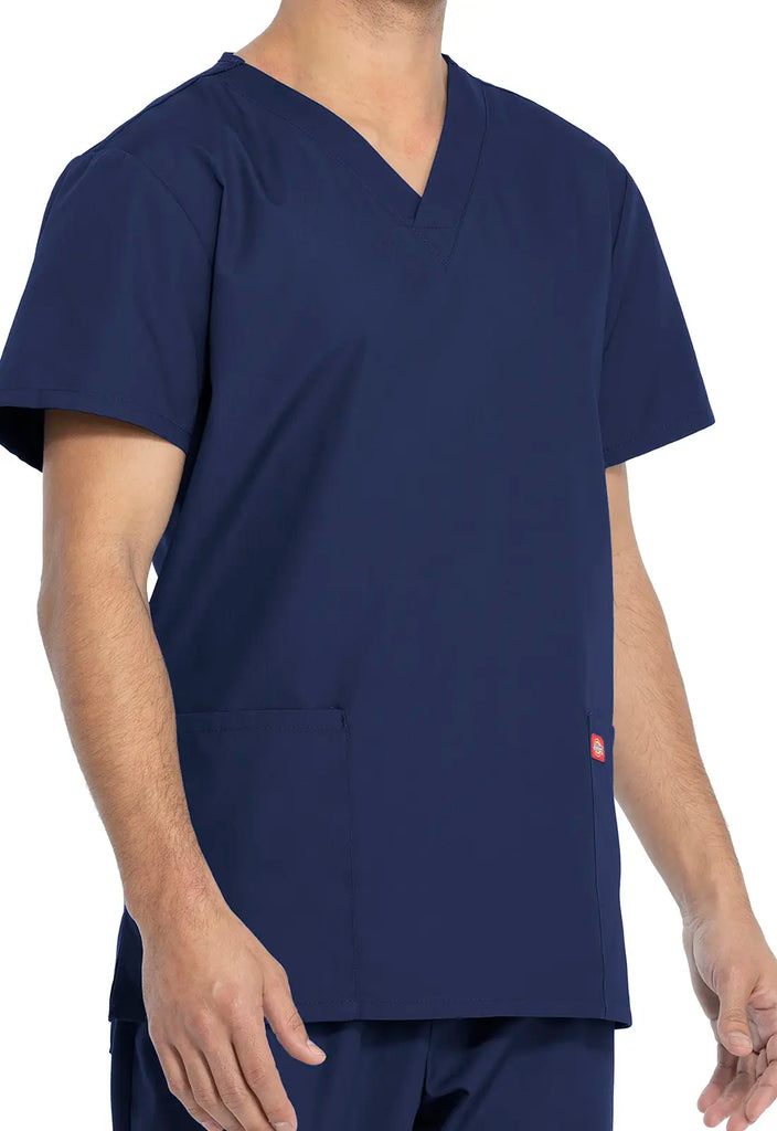 Dickies Scrubs Unisex Top and Pant Set Navy | scrub-supply.com