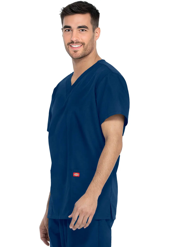 Dickies Scrubs Unisex Top and Pant Set Navy | scrub-supply.com