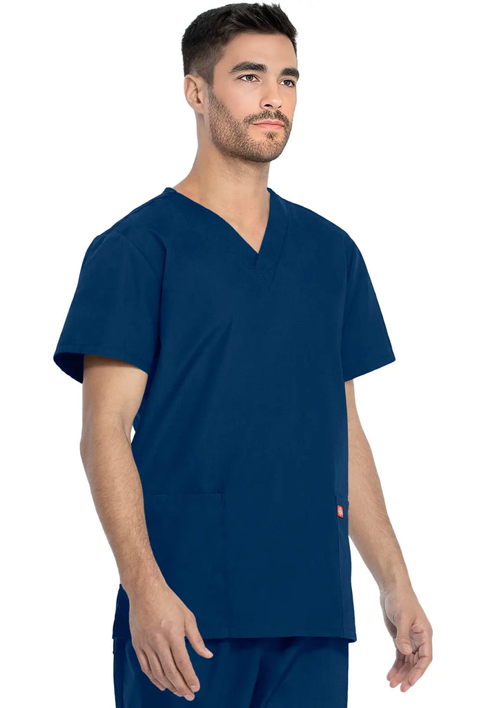 Dickies Scrubs Unisex Top and Pant Set Navy | scrub-supply.com