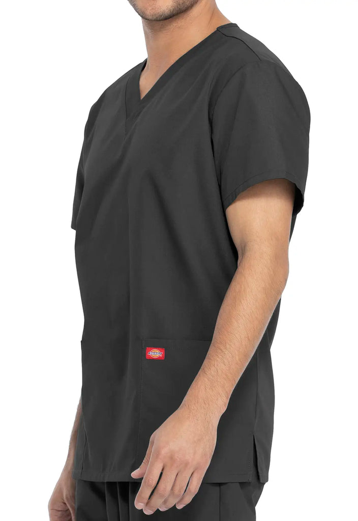 Dickies Scrubs Unisex Top and Pant Set Pewter | scrub-supply.com