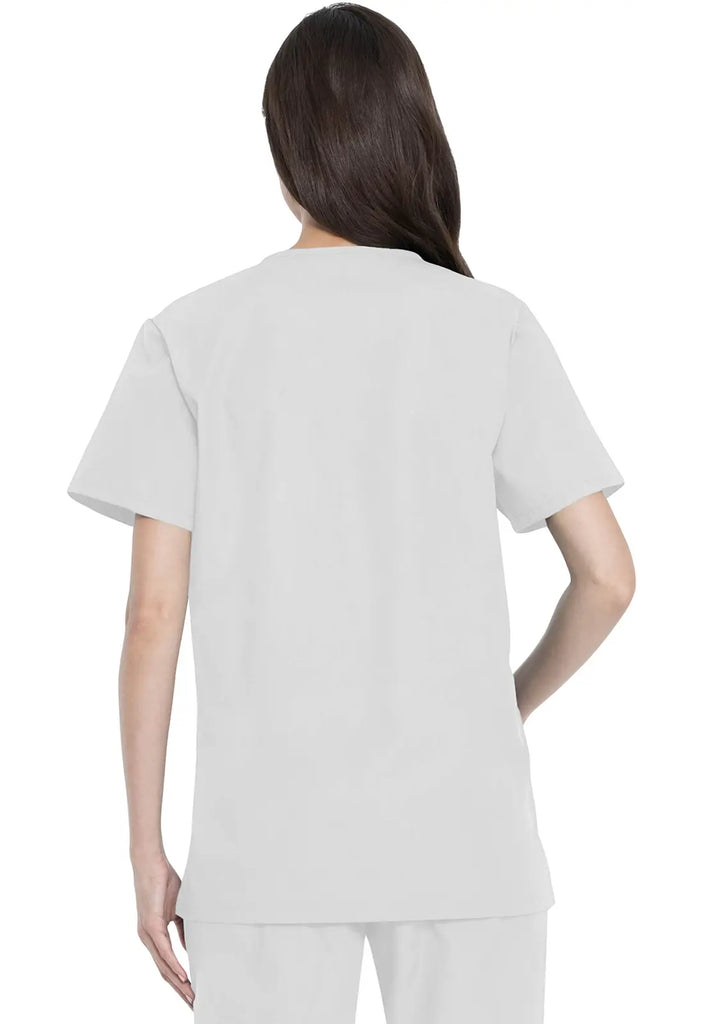 Dickies Scrubs Unisex Top and Pant Set White | scrub-supply.com