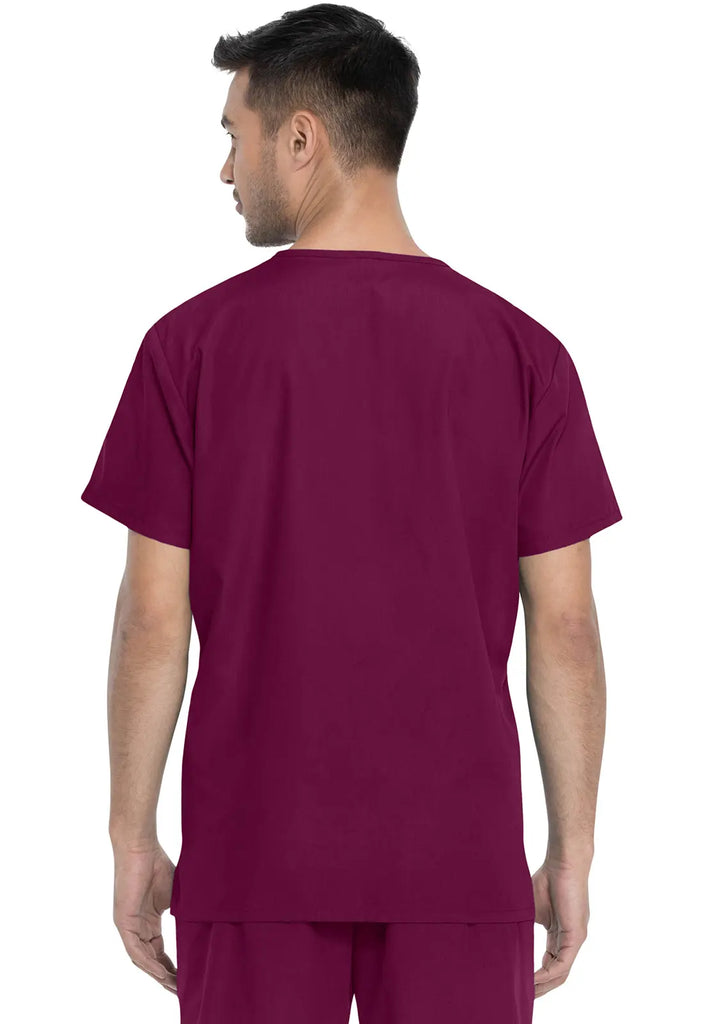 Dickies Scrubs Unisex Top and Pant Set Wine | scrub-supply.com