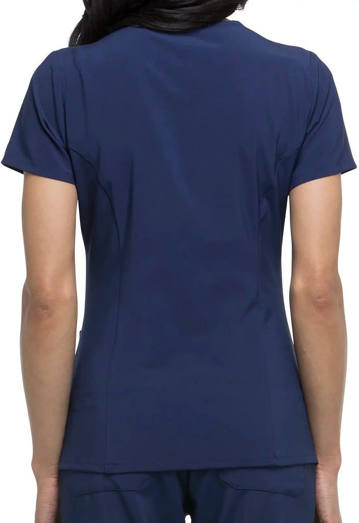 Dickies Scrubs 2-Pocket V-Neck Top Navy | scrub-supply.com