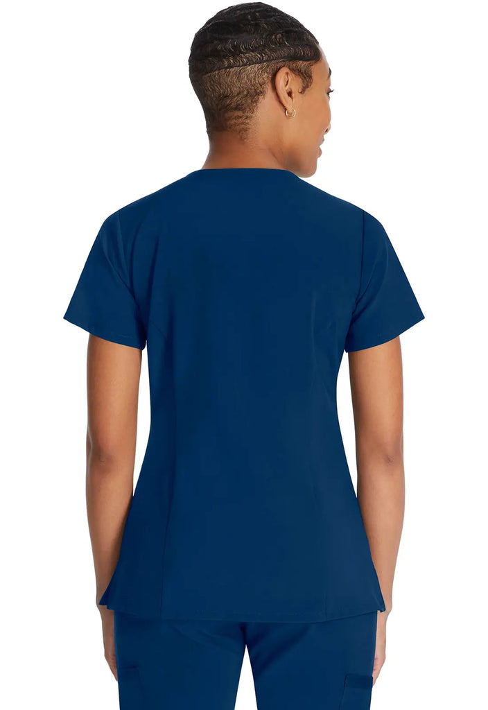 Dickies Scrubs 2-Pocket V-Neck Top Navy | scrub-supply.com