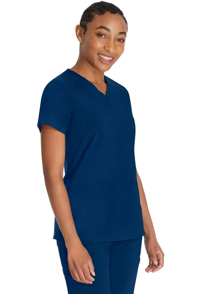 Dickies Scrubs 2-Pocket V-Neck Top Navy | scrub-supply.com