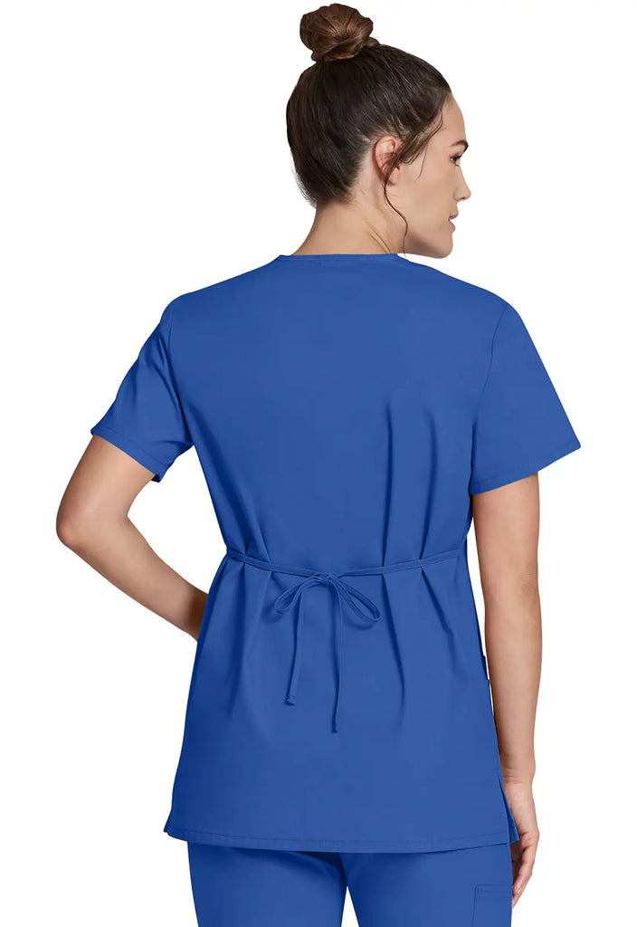 Dickies Scrubs Mock Wrap Tunic Royal Blue | scrub-supply.com