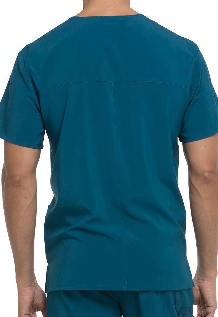 Dickies Scrubs 5-Pocket Men's V-Neck Top Caribbean Blue | scrub-supply.com