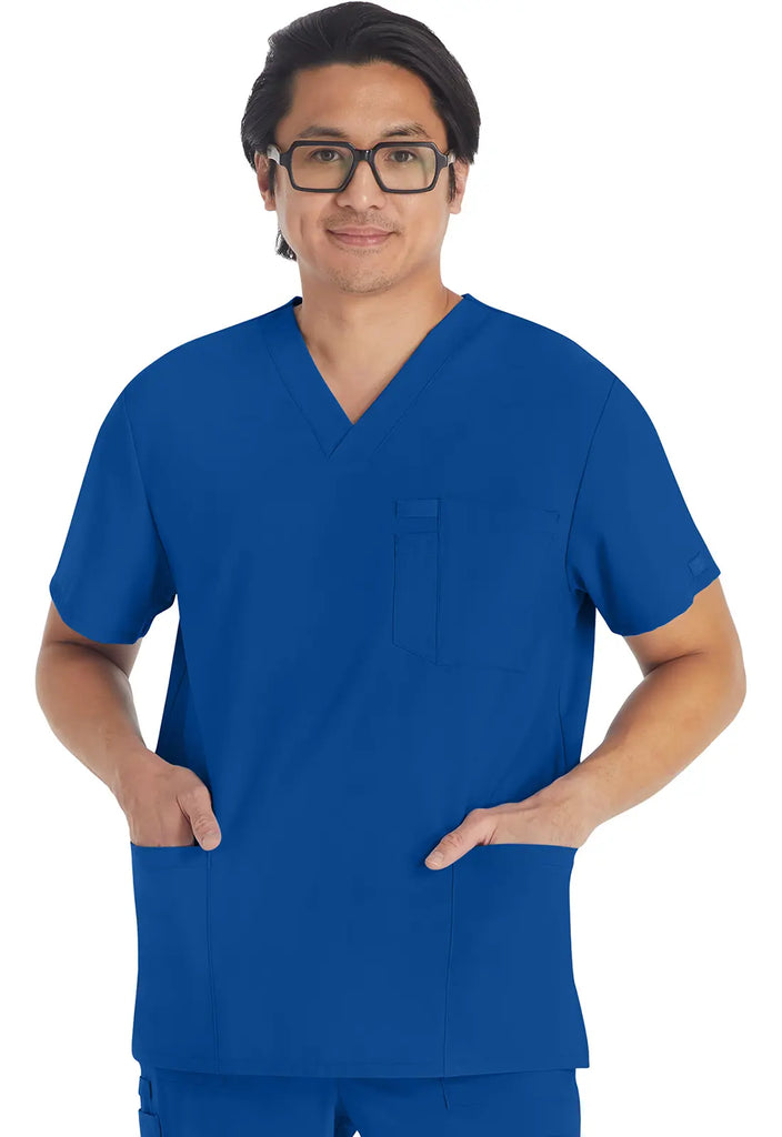 Dickies Scrubs 5-Pocket Men's V-Neck Top Galaxy Blue | scrub-supply.com