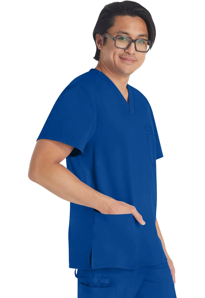 Dickies Scrubs 5-Pocket Men's V-Neck Top Galaxy Blue | scrub-supply.com