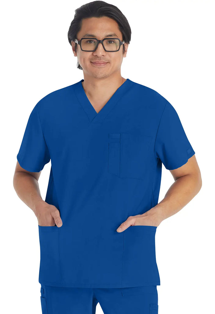 Dickies Scrubs 5-Pocket Men's V-Neck Top Galaxy Blue | scrub-supply.com