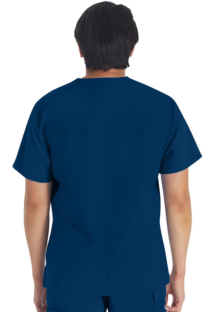 Dickies Scrubs 5-Pocket Men's V-Neck Top Navy | scrub-supply.com