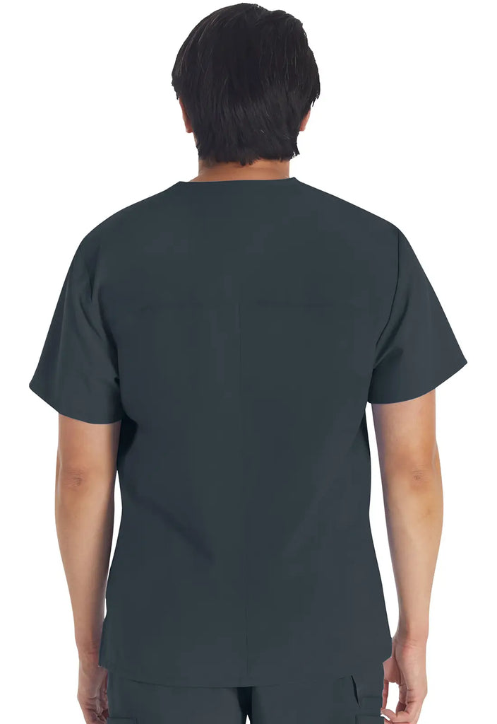 Dickies Scrubs 5-Pocket Men's V-Neck Top Pewter | scrub-supply.com