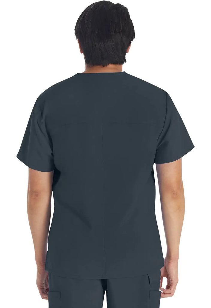 Dickies Scrubs 5-Pocket Men's V-Neck Top Pewter | scrub-supply.com