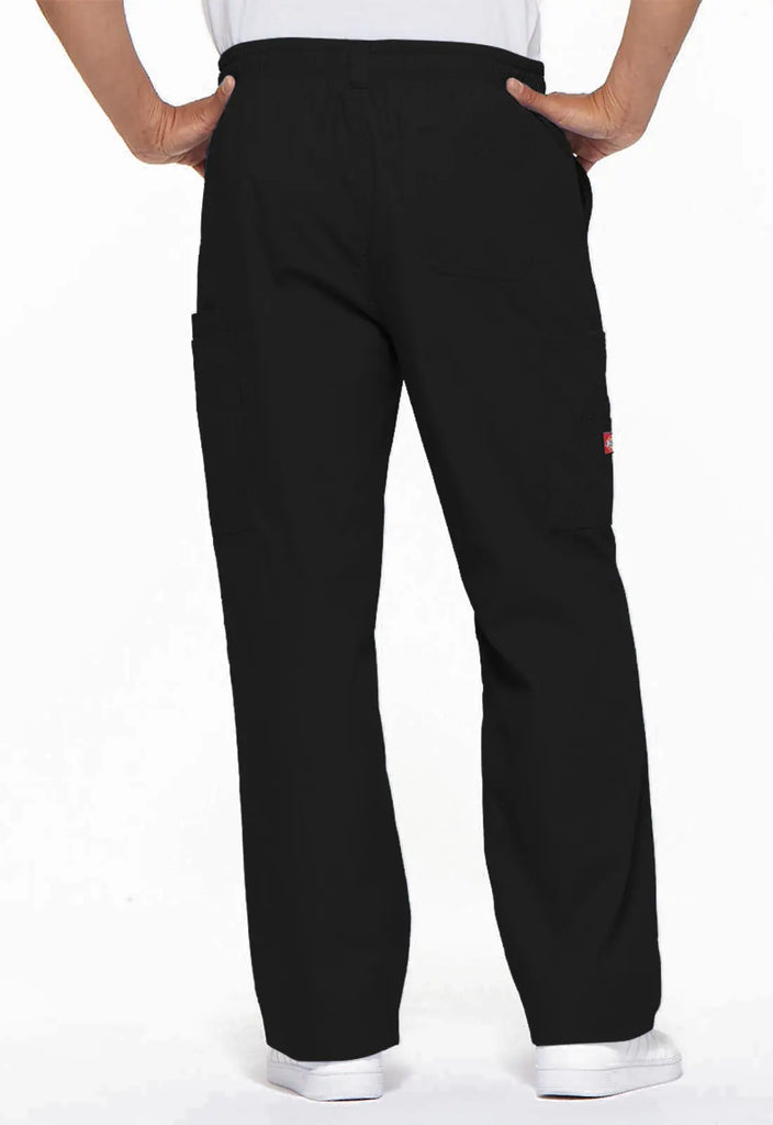 Dickies Scrubs Men's Zip Fly Pull-On Pant Black | scrub-supply.com